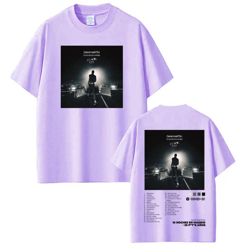 

Singer Dani Martín Album 2026 Graphic Tee Men Women Vintage Hip Hop T Shirt Cotton Short Sleeve Oversized Fashion Loose Tshirts 3XL