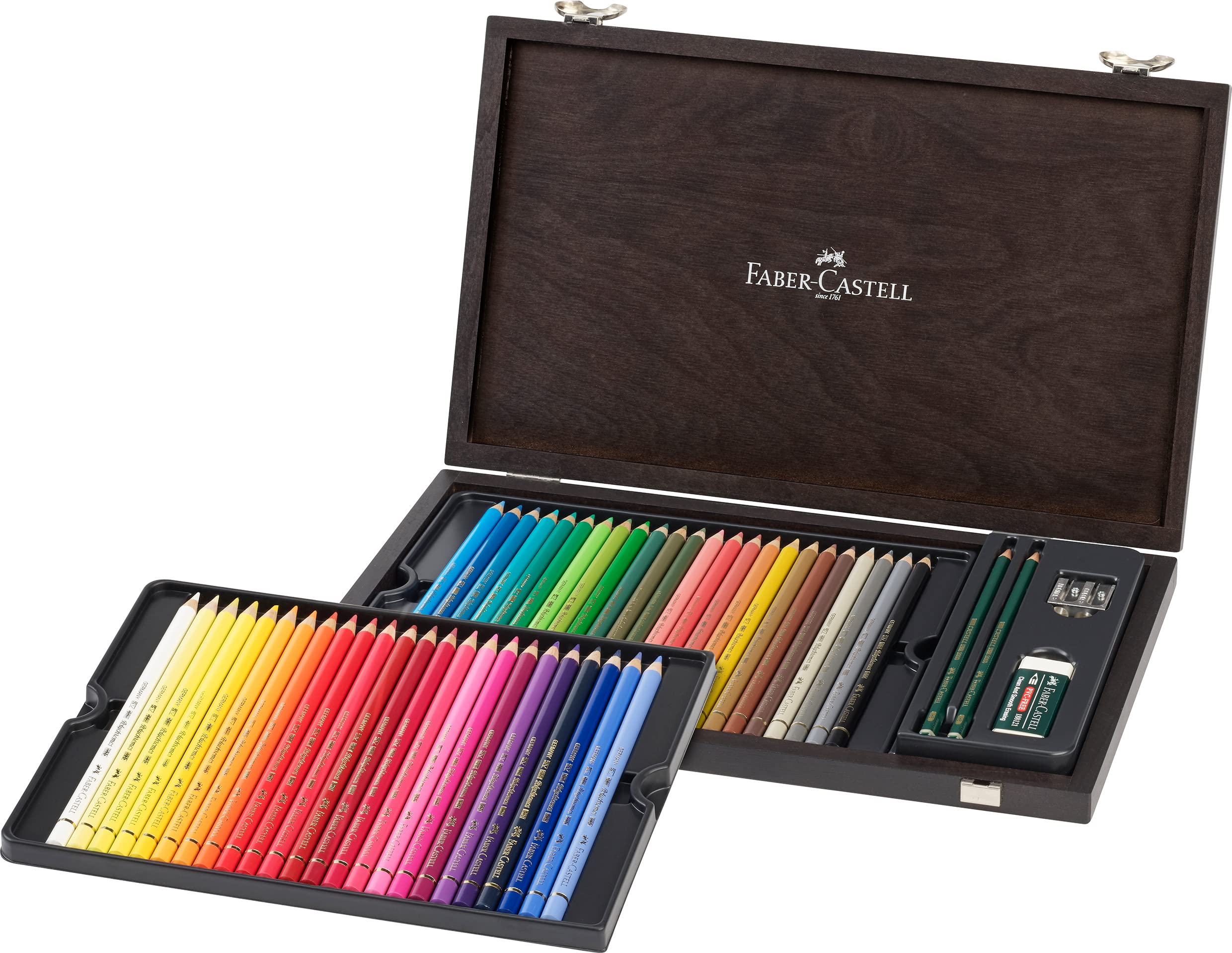 

Набор цветных карандашей Polychromos Аксессуары Деревянная коробка 110006 Японский Faber-Castell 48 цветов + [Оригинальный продукт]