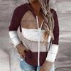 2025 Autumn & Winter Hooded Zipper Long Sleeve Sweater