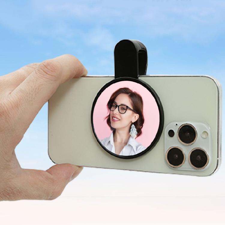 Smartphone Camera Mirror Reflection Clip Portable Mobile Phone Camera Mirror Clip Phone Rear Selfie Mirror Accessories