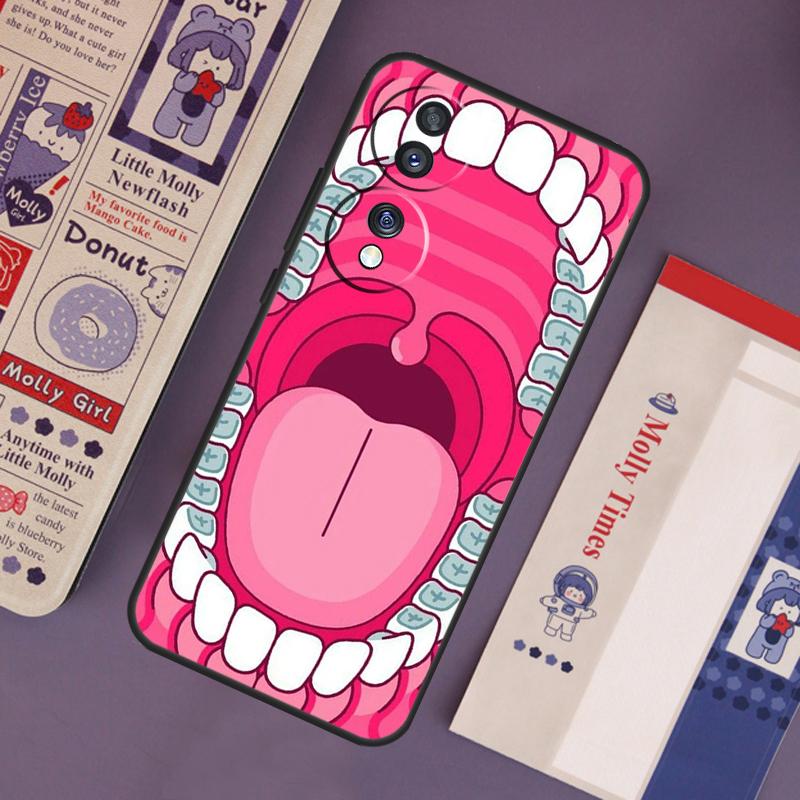 Cartoon Dentist Dental Teeth Case For Honor Magic 7 Lite 5 6 Pro Honor 200 Pro 50 70 90 X9b X9a X8b X8a X8 X9 X9c Cover