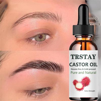 Eyelash Growth Serum Castor Oil Essence Eyelashes Eyebrows Enhancer Lengthening Fuller Thicker Lashes Lift Treatment Eye Care