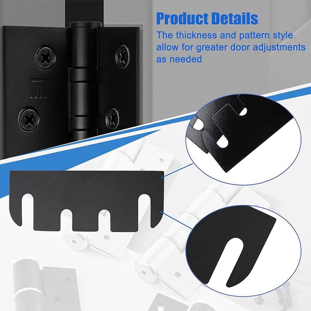 Door Hinge Shims,Accessories Sturdy Easy to Install 4 inch Replacement for Hinge Spacer Gasket for Cabinets Door