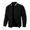 Uomo Felpa Cappotto Collo Alto Manica Lunga Patchwork Colore Cerniera Patta Giacca Cappotto con Tasche Orlo Elastico Sport Outwear