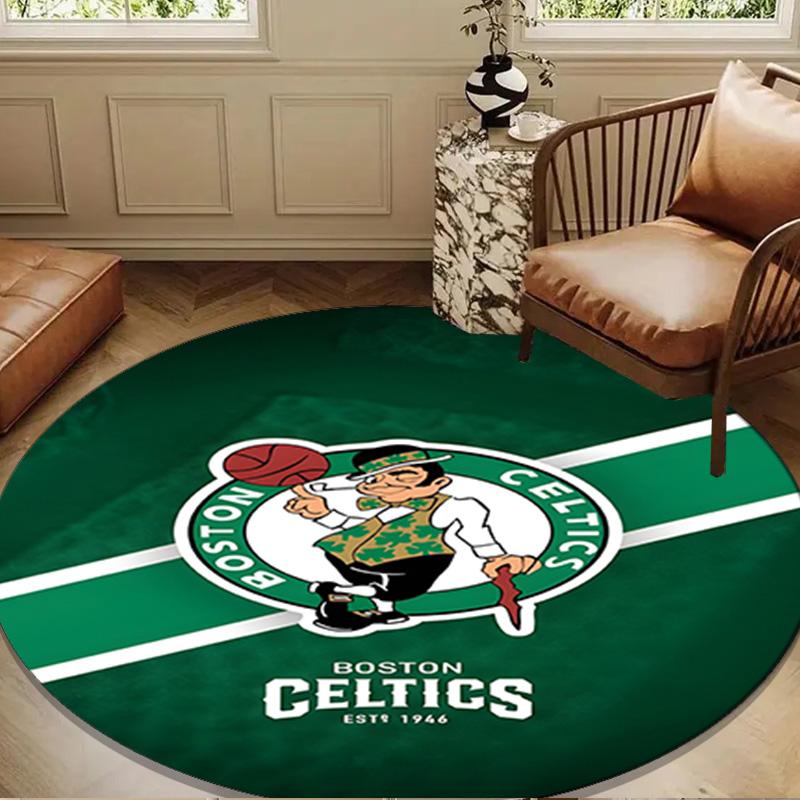 Celtics Logo Round mat, Anti-slip Circle Carpet Chair rug For livingroom,Bedroom, doormat home decor Gift Christmas Gifts