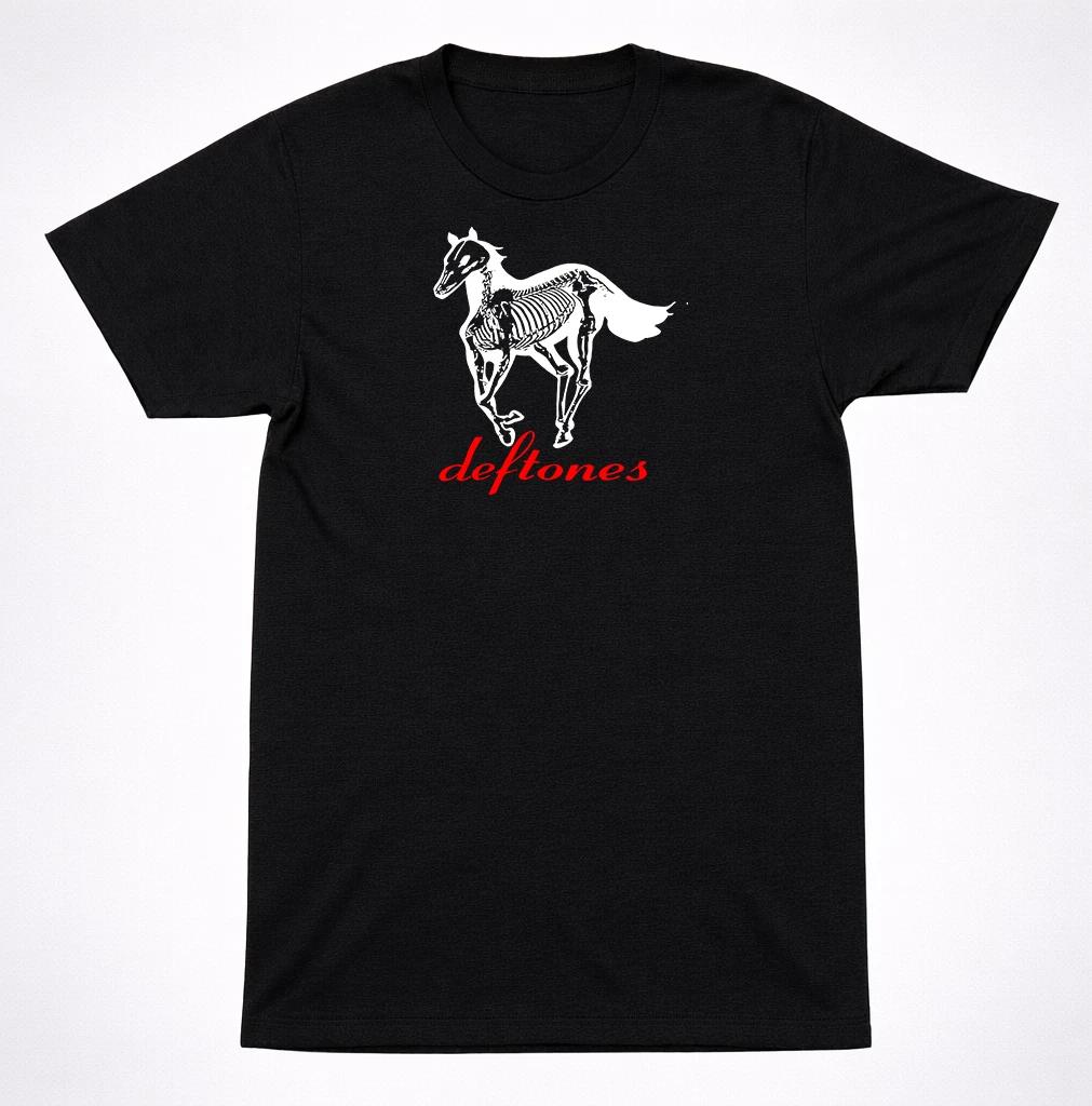 Deftones Skeleton Horse Logo T-Shirt Alternative Metal Shoegaze Rock Tee M