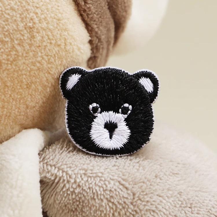 Self-Adhesive Bear Cat Patch Sticker Seam-Free Clothes Pants Holes And No Marks Repair And Repair Decal Embroidery Cloth Sticker Small