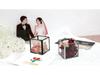 Square Transparent Glass Jewelry Box - Ring, Ear Stud, Earring, and Necklace Organizer
