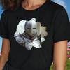 T Shirt Women Knight's Sting Motif Cotton Size S To 3xl Vintage Soft Versatile Breathable Fashion Men Unisex
