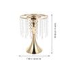 1Pcs Stylish Wedding Candleholder Crystal Curtain Design Exquisite Stand for Party Decor Flower Rack Supply Garden