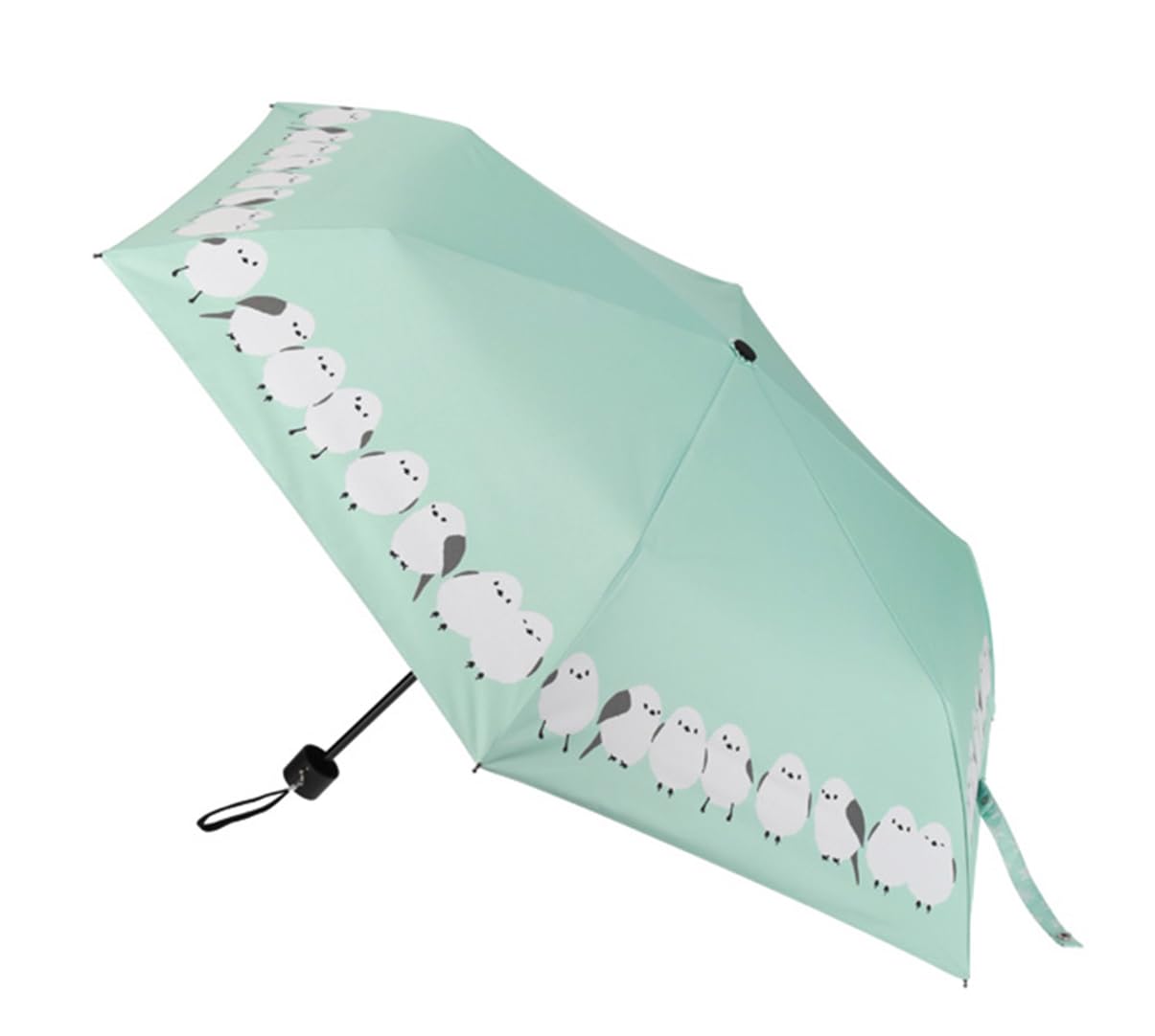

Friends Hill Folding Tit Mint All-Weather Umbrella, Long-tailed Line, CS-192-805 м ятний
