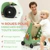 Wooden Baby Walker, Speed Control, 18+ Months, Green