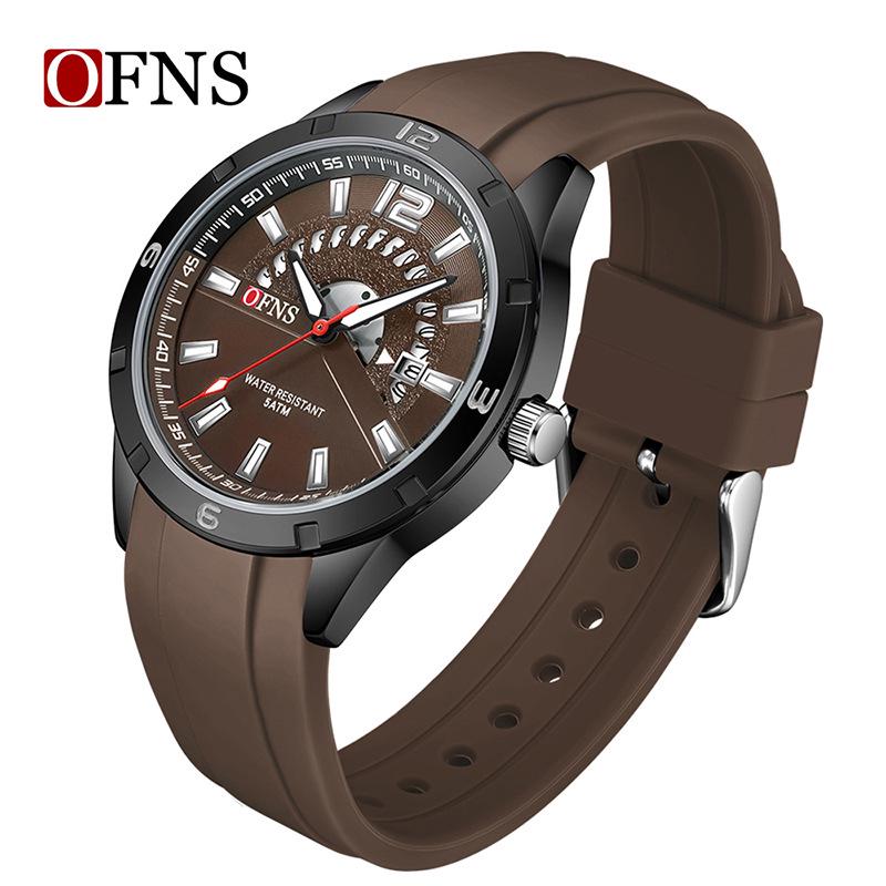 Oufanni Trendy Large Dial Watch for Teens and Students