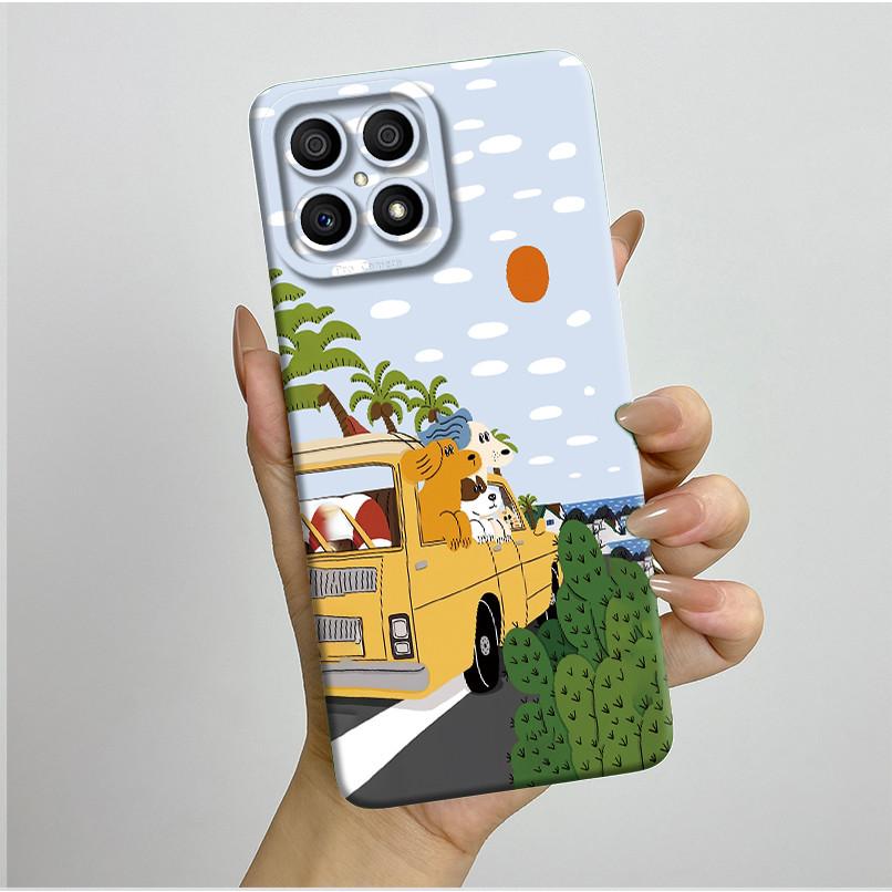 Phone Case For Honor X8 4G Case Aesthetic Luxury Protective Full Coque HonorX8 Soft Silicone Funda For Honor X 8 X8 Back Cover