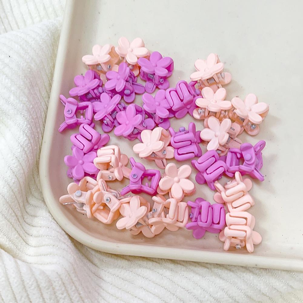 30Pcs Girls Newborn Cute Mini Cartoons Hair Clips Claw Flower Small Hair Claws Children Sweet Hairpins Baby Hair Accessories