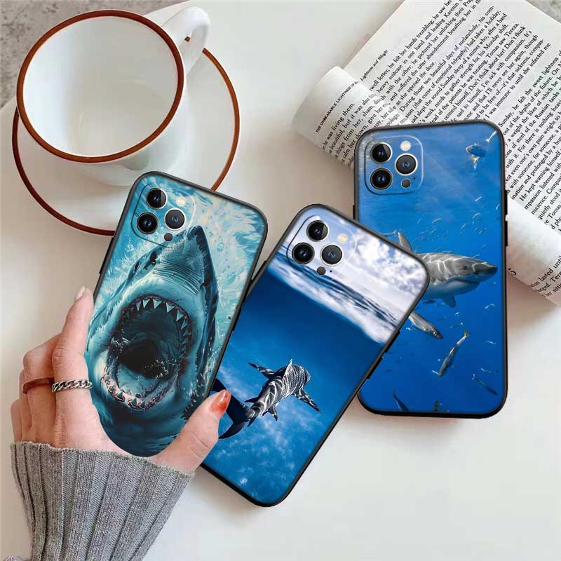 NH39 Shark Art Phone Case for Samsung Galaxy A11 A12 A13 A15 A52S A53 A55 A56 A70 A71 A72 A73 F06 F16 F56 S10 Plus S10e
