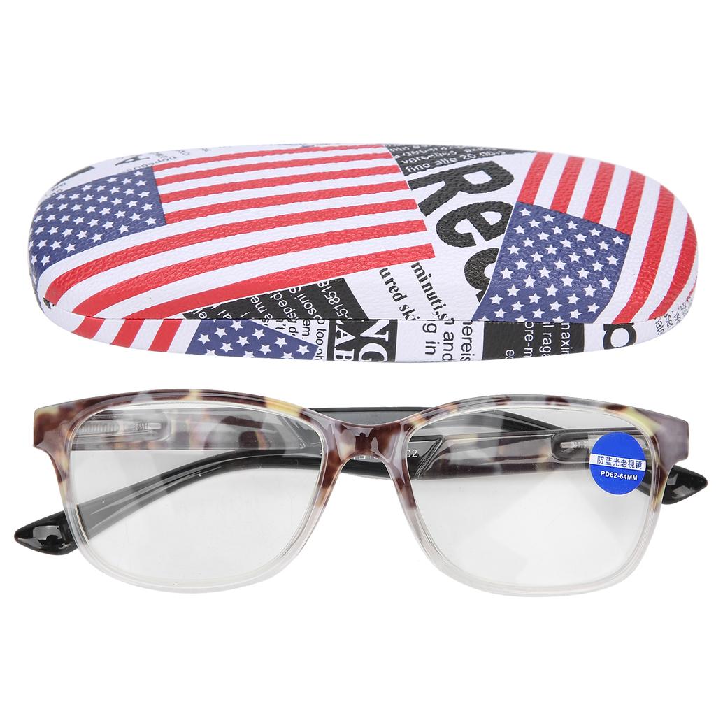 Gray Pattern Frame Stylish Reading Glasses Unisex Elderly Simple Presbyopic Glasses