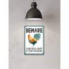 Vintage Metal Chicken Sign Farmhouse Decor Retro Wall Art Tin Sign 8x12 Inch