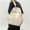 Schoolbag New Fashion Solid Color Backpack Female College School Bag Male Computer Bag High School Travel Bag Junior High School Backpack