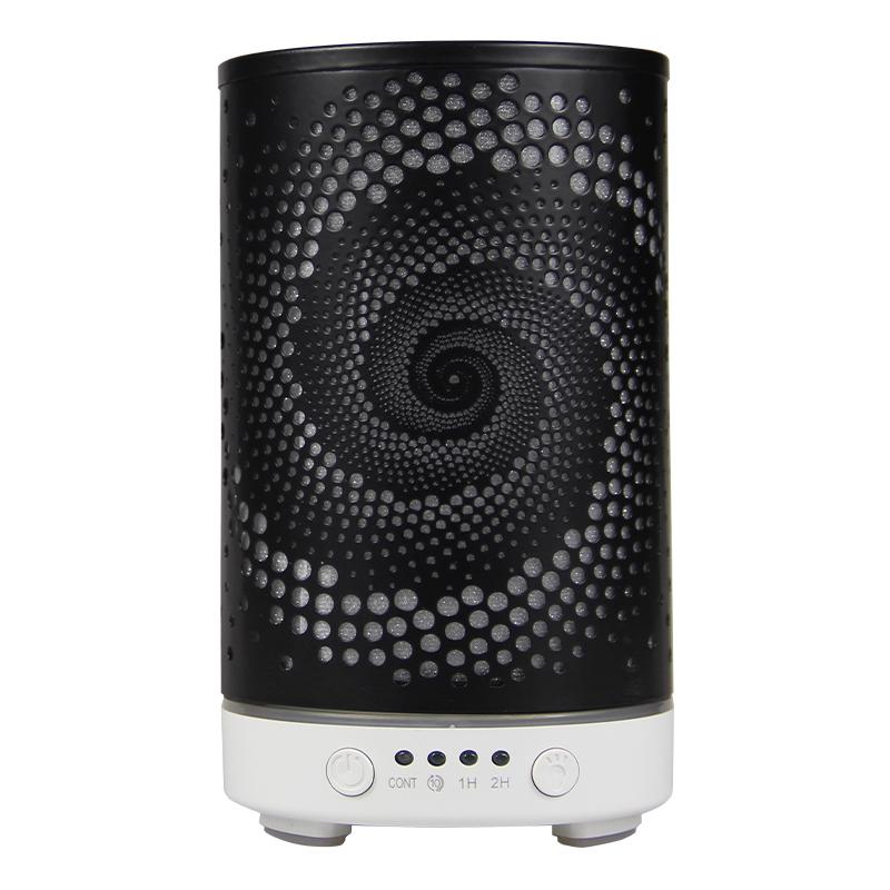 100ml Ultrasonic Cool Mist Humidifier Essential Oil Diffuser Room Moisture Control Auto Shut-Off with LED Night Lights