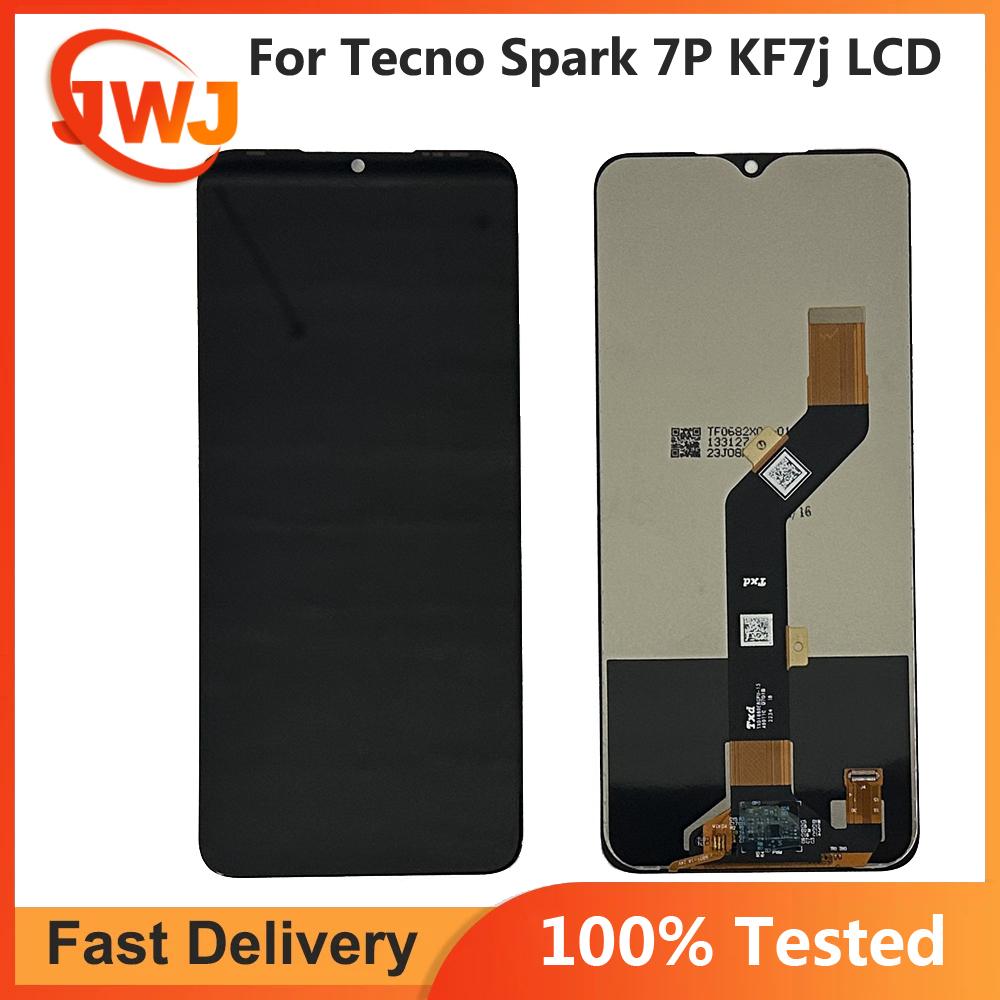 LCD Screen and Digitizer Full Assembly for Tecno Spark 7P KF7j