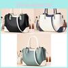 Simplistic Large Capacity Tote Bag 2023 New Women's Bag Cross-border Soft Leather Splicing Big Bag