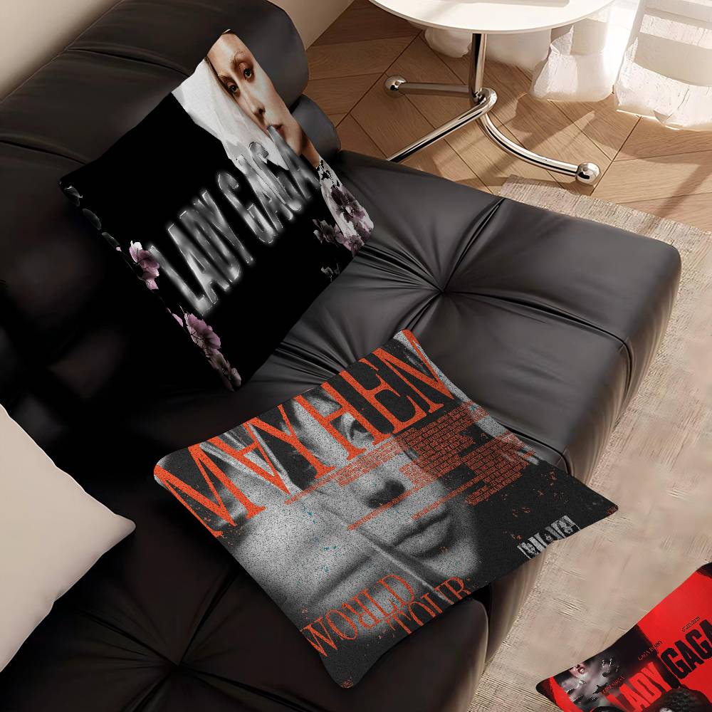 Singer L-Lady G-Gaga Pillow Anime Pillow Sofa Bed Head Pillow Cover Cushion Cover 45x45 cm Fashion