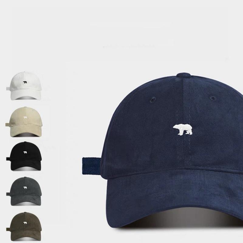 Baseball Cap Stylish Bear Embroidery Adjustable Air Permeable For Men And Women Sun Hat For For Men And Women Casual Outdoor Use Fashion Big Head