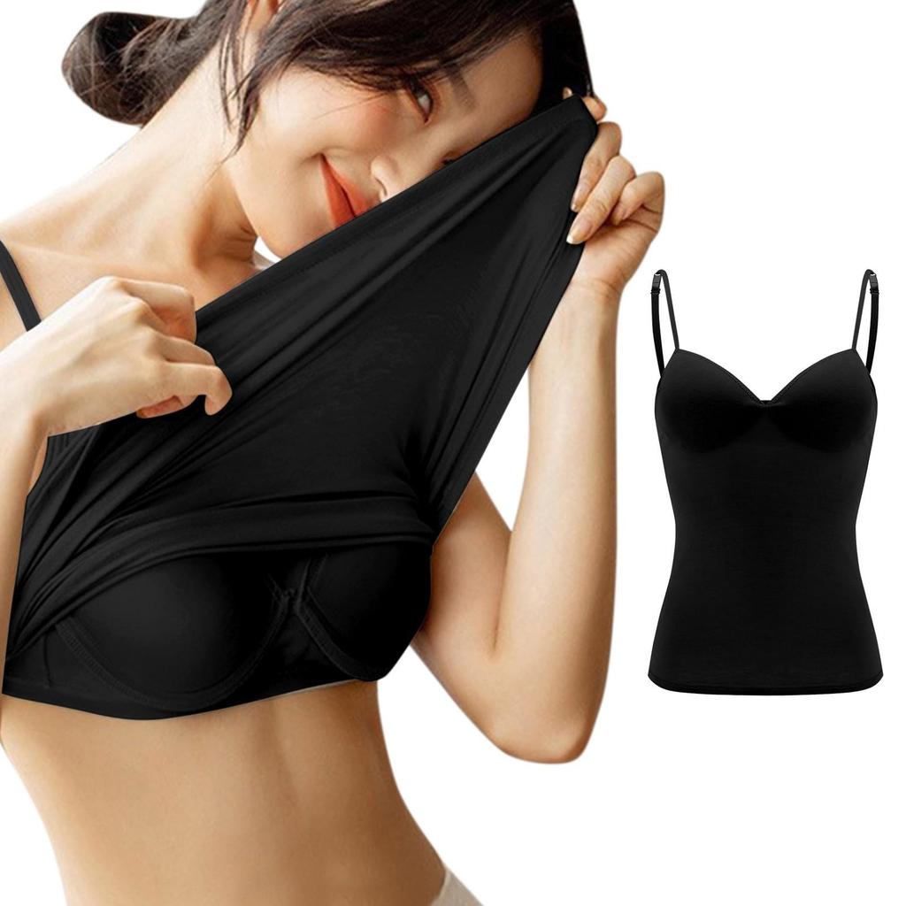 Women's Camisole With Bottom And Chest Pad, Sexy Oversized Underwear With Chest Pad