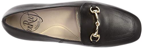 Unleaf Women's Flat Loafers, Black, Size 23.0 cm, 2E