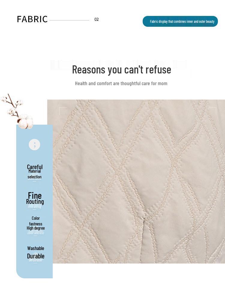 Mother's Day Spring Lapel Jacket - Quilted Fashion Outerwear for Young and Middle-aged Women