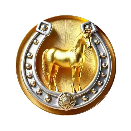 

Брошка Шпилька Ретро Дизайн Золота Підкова Стійка до Подряпин Брошка Круглої Форми Значок на Лацкан Аксесуари для Одягу