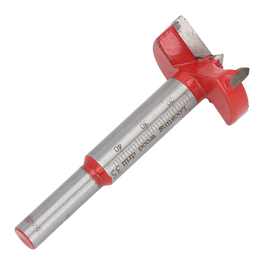 35mm Hinge Boring Jig Kit Hole Locator Red Drill Bit and Wrench for Furniture Cabinet
