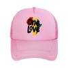 One Love African Map Rasta  Mesh Baseball Cap Hip Hop