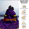 1pc Monster Night Blanket, Lightweight Flannel Throw Blanket For Sofa, Bed, Travel, Camping, Living Room, Office, Couch, Chair, And Bed