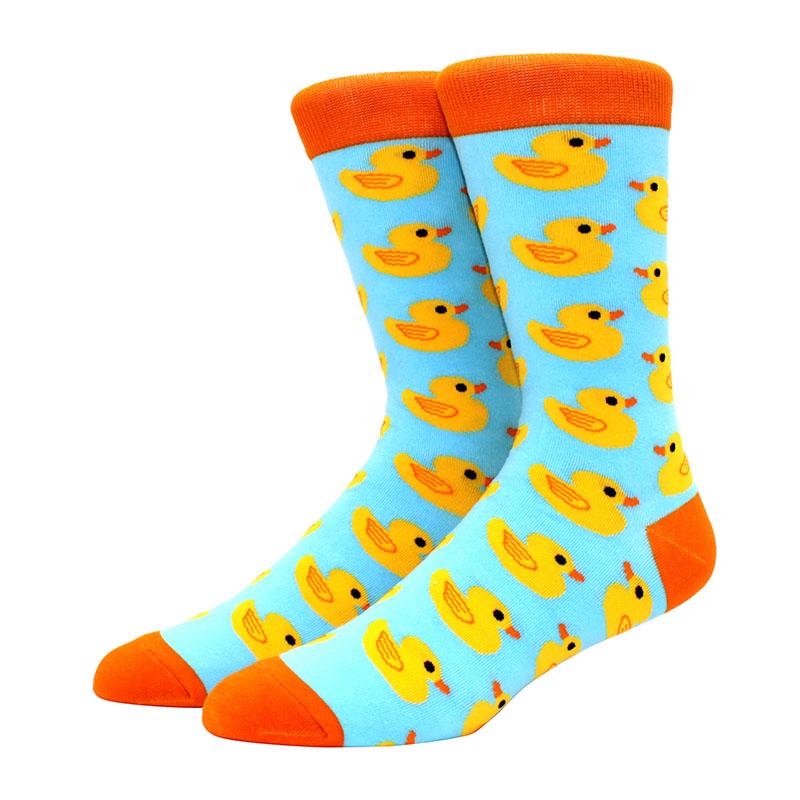 Large Size New Happy Funny Couple Trendy Socks Funny Personalized  Cartoon Jacquard Long tube cotton socks