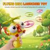 Bamboo Dragonfly Pull-Start Flying Disc for Kids Outdoor Parent-Child Interactive Toy