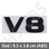 3D ABS Chrome V8 Letters Car Fender Badge Sticker V8 Emblem Badge Logo Car Styling Accessories