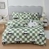 Cute Bear 100% Cotton Duvet Cover Cartoon Theme Bedding Set Kawaii Animal Comforter Cover Heart Print Bed Sets with 2 Pillowcase