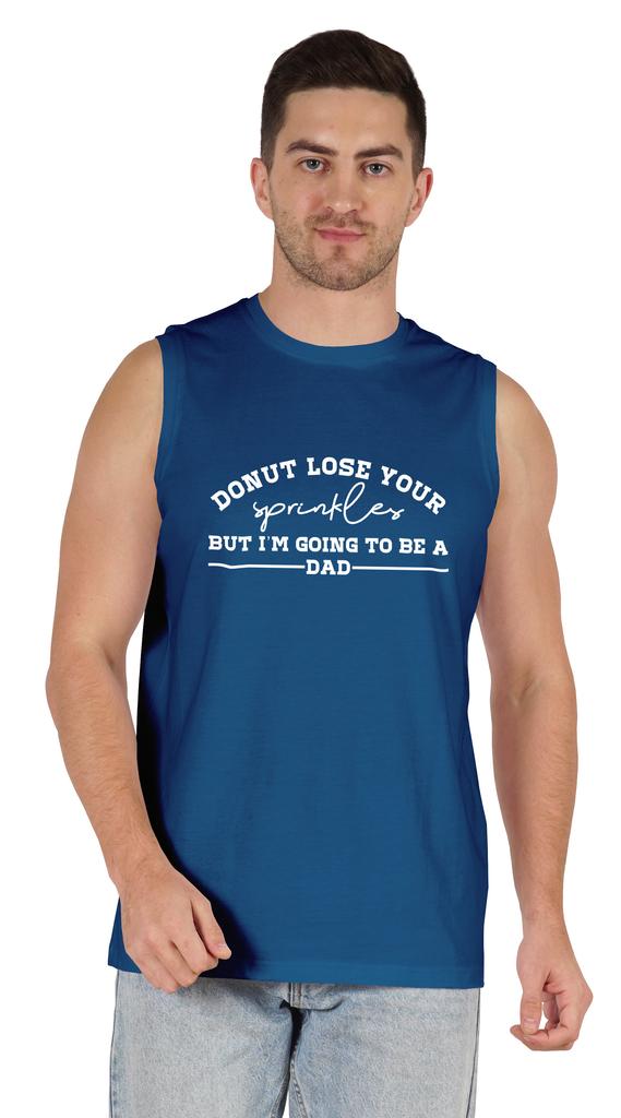 Inkmeso Men  s Tshirt   Donut Loose Your Sprinkles But I  m Going To Be A Dad   Graphic Tshirt For Pregnancy