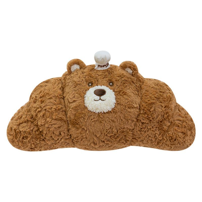 

Мультяшный Круассан Шеф-повар Медведь Плюшевая Подушка Мягкая Уютная Пушистая Кукла в Форме Хлеба Подушка для Спины Украшение для Дивана Подарок на День Рождения для Детей 50cm