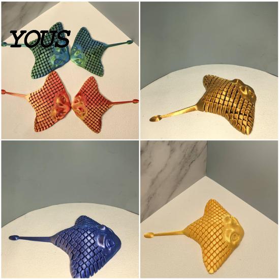 Decorative Items for Bedroom 3D Printed Manta Ray Fidget Toy, Flexible Articulated Sea Animal Figurine Creative Office Ornaments Desktop Decoration,