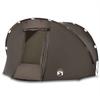 VidaXL Tente de pêche 5 personnes marron imperméable, tente de camping, tente de jardin, abri d'extérieur, abri de pêche, 4005321