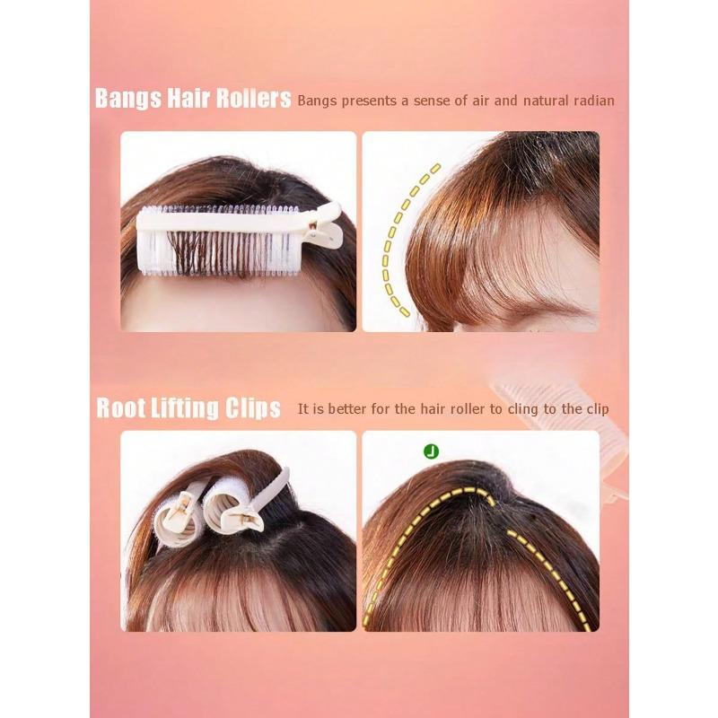 1pc French Style Hair Roller Student Fluffy Clip Slouchy Curling Iron Top Hair Root Clip Air Bangs Curling Iron Clip,Hair Accessories Hair Curlers