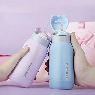Children's Thermal Bottle Straw Thermos For Waters Stainless Steel Water Bottle School Children's Thermal Bottle Water Bottle
