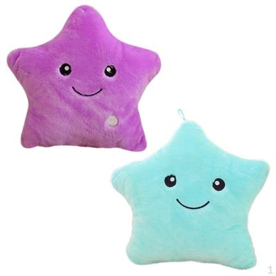 Pillows Set Plush Cushion Luminous Stuffed Toy Purple Pieces Couch Pillow Car Back Seat Bay Window