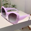 Stylish Oversized Sunglasses Women  New Irregular Rim Outdoor Shades for Travelling Trendy Design Anti-UV Sun Glasses