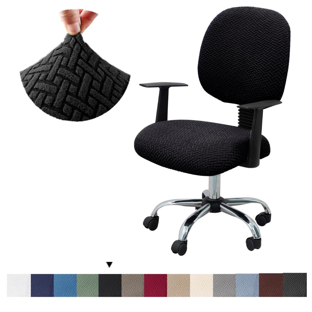 4 Coprisedie Elasticizzati Per Sgabelli Da Bar – Jacquard Antiscivolo – Colore Borgogna – Adatti A Sgabelli Parson E Da Cucina