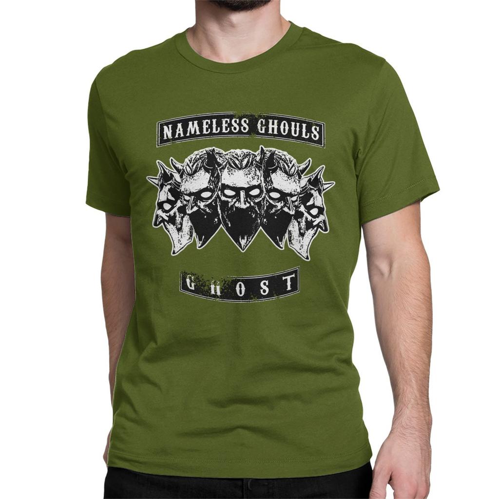 Nameless Ghouls Ghost for Men Women T Shirt Metal Rock Band Novelty Tees O Neck T-Shirt Pure Cotton Birthday Present Clothes