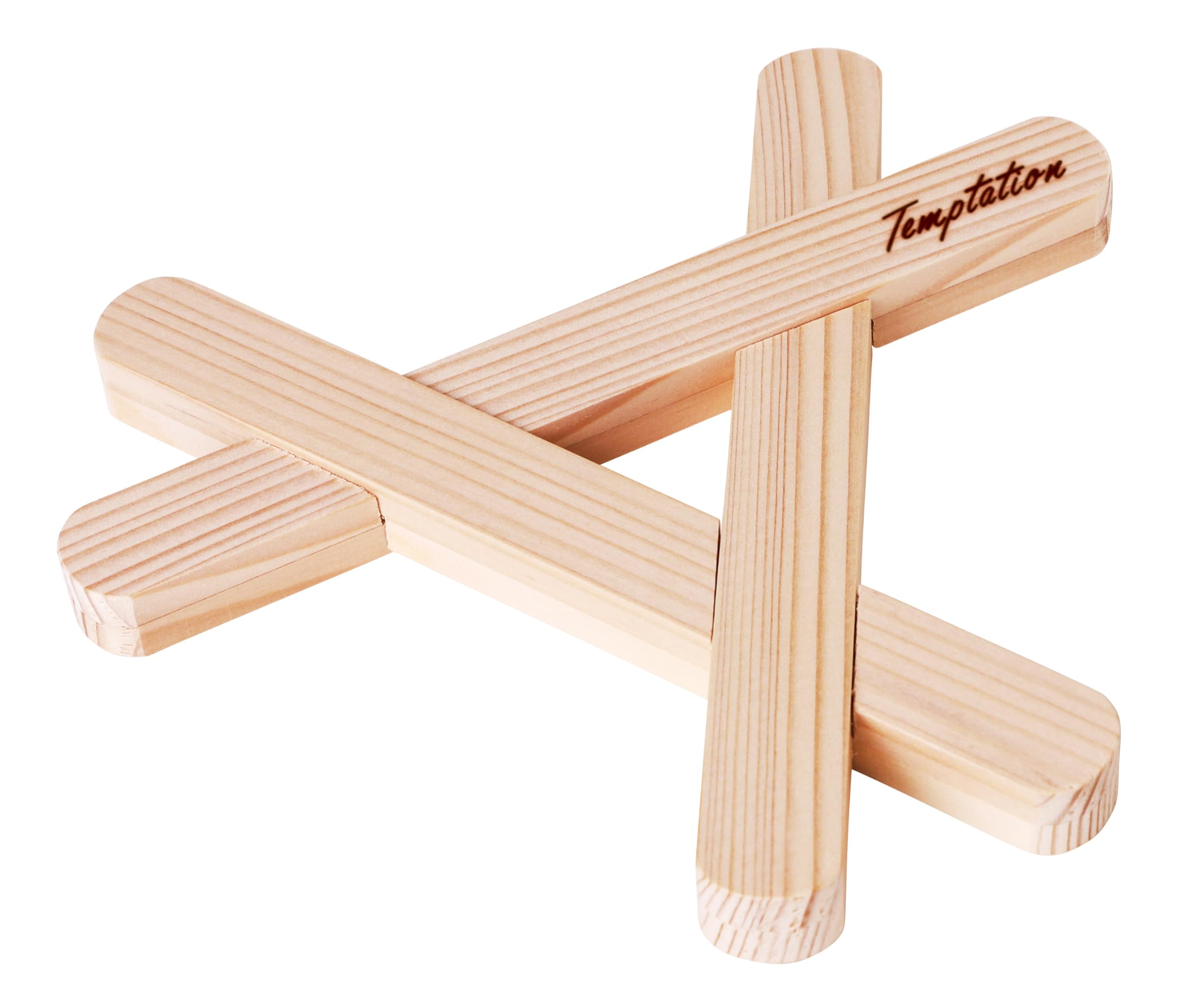 Yamaco Fir Wood 784400 Wooden Trivet, 18x18xH1.5cm, [Trivet, Trivet]